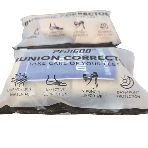 Pedigoo Bunion Corrector Beige 2 in each bag Bundle of 2 New In Package - Picture 2 of 3